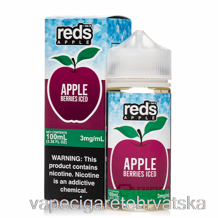 Vape Hrvatska Ledeno Bobice - Crvena Jabuka E-sok - 7 Daze - 100ml 3mg